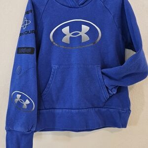 Under Armour Blue Logo Pullover Hoodie